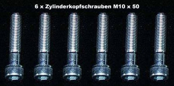6 Stück Zylinderkopfschrauben Innensechskant M 10 x 50
