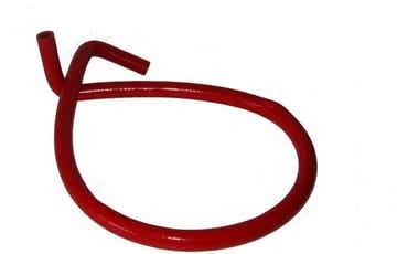 Wasserschlauch mit 2 Winkeln Silikon 1,2 m rot