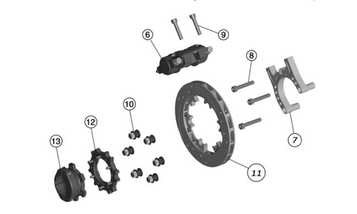 Praga RBS V3 Hintere Bremse Ersatzteile