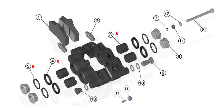 Praga Ersatzteile Bremse vorne STR-V2