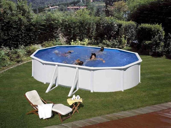 Gre Fidji Ovale Gre Fidji Ovale 610x375x120cm - Piscina fuori terra in acciaio
