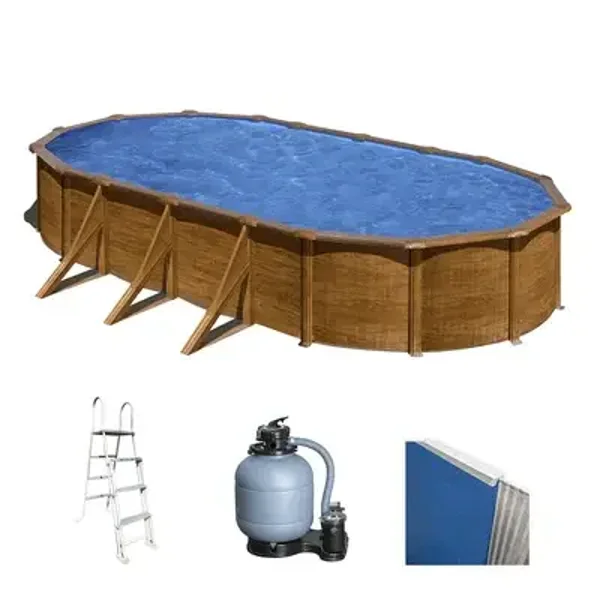 Gre Pacific Ovale 500x300x120cm - Piscina fuori terra in acciaioForma Ovale,