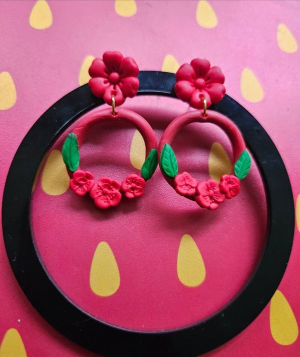 Floral earrings