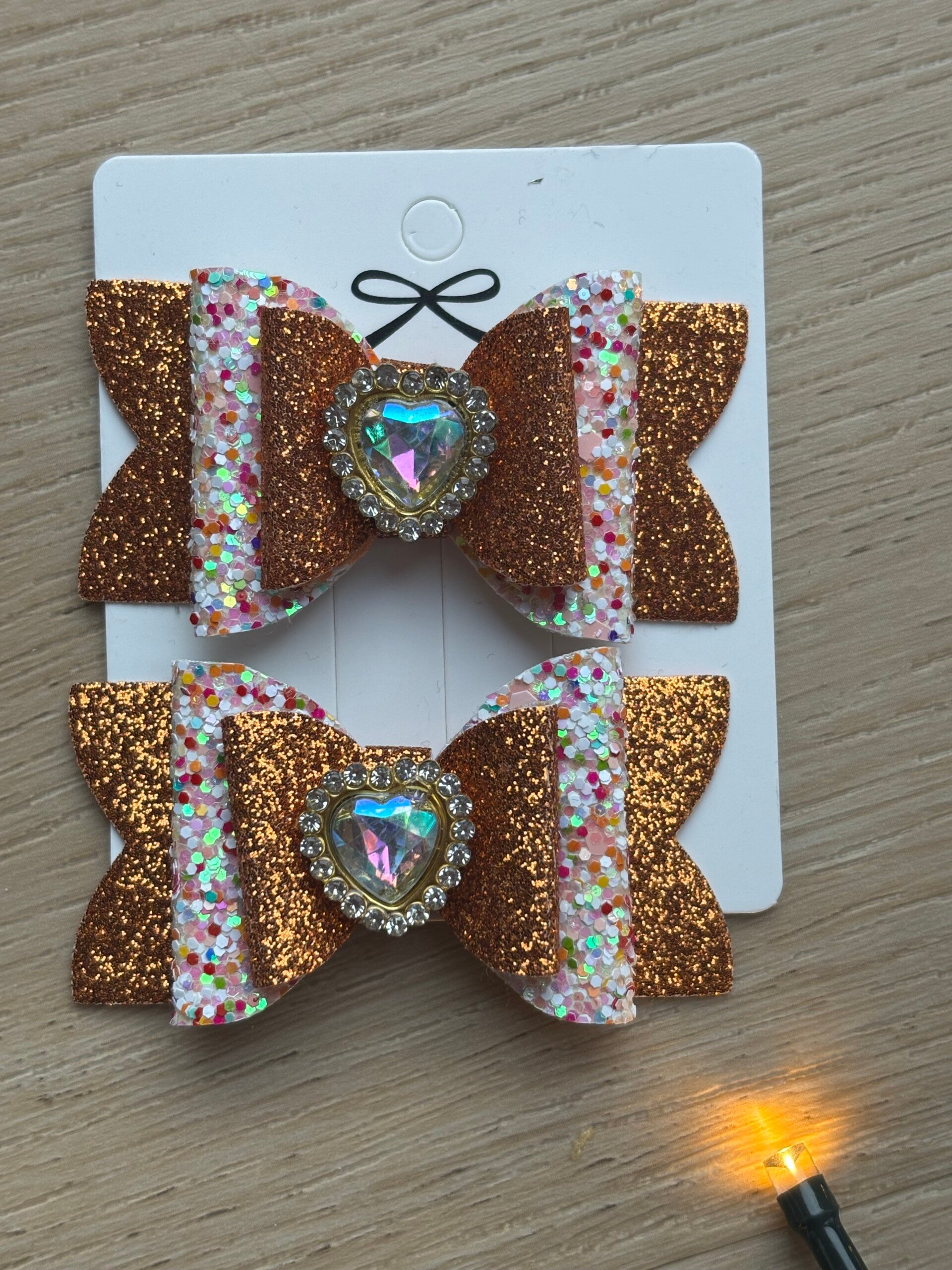 Goud en disco haarclipjes