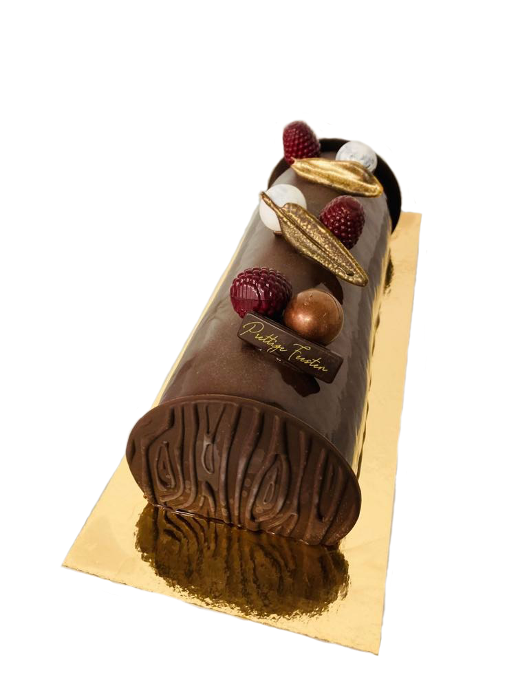 Bûche Framboos-Chocolade voor 4 of 6/8 personen