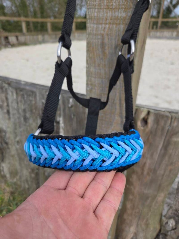 Licol plat tressé muserolle