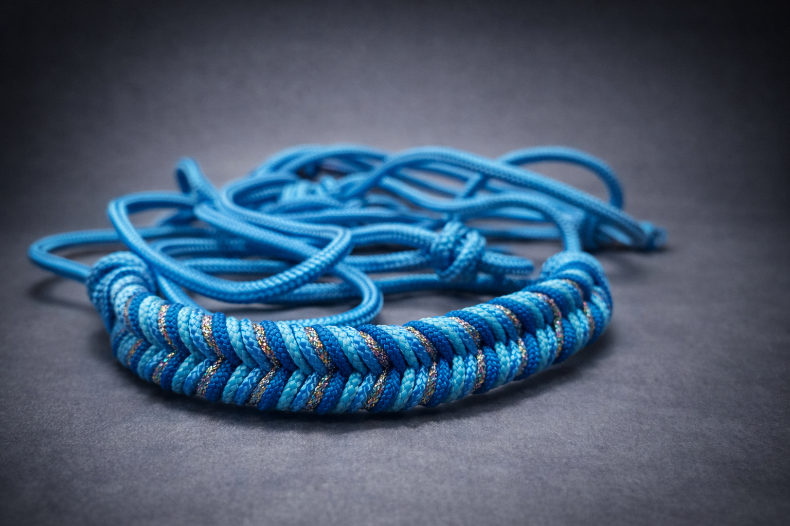 Licol bleu ciel pailettes