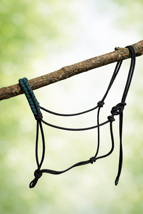 Licol épi noir et vert foncé