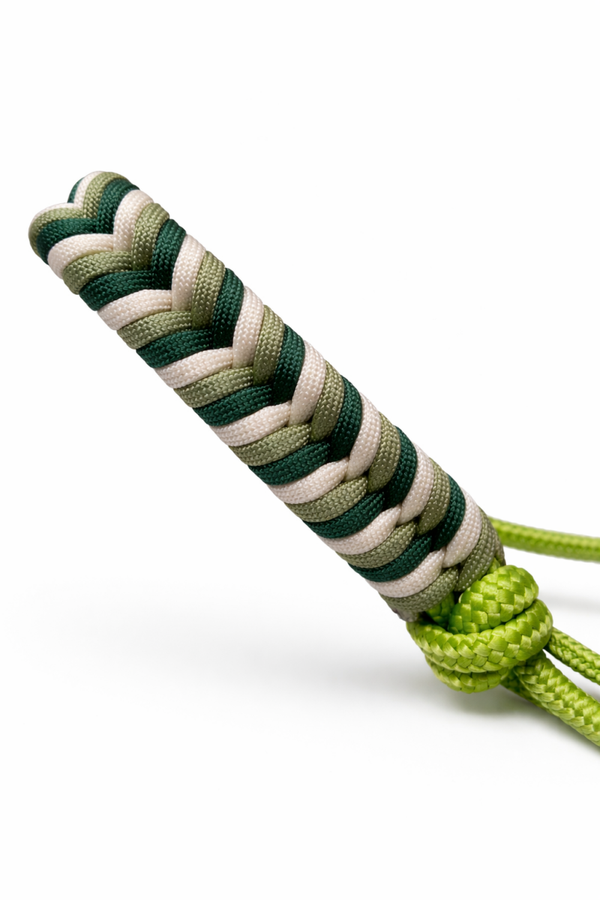 Licol vert pomme tressage épi