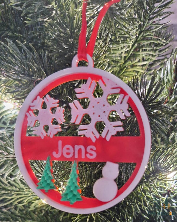 Ornament 3D print met gepersonaliseerde naam