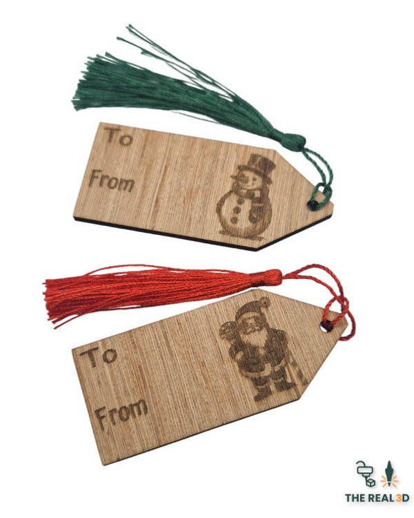 Naam tag kerstgeschenk