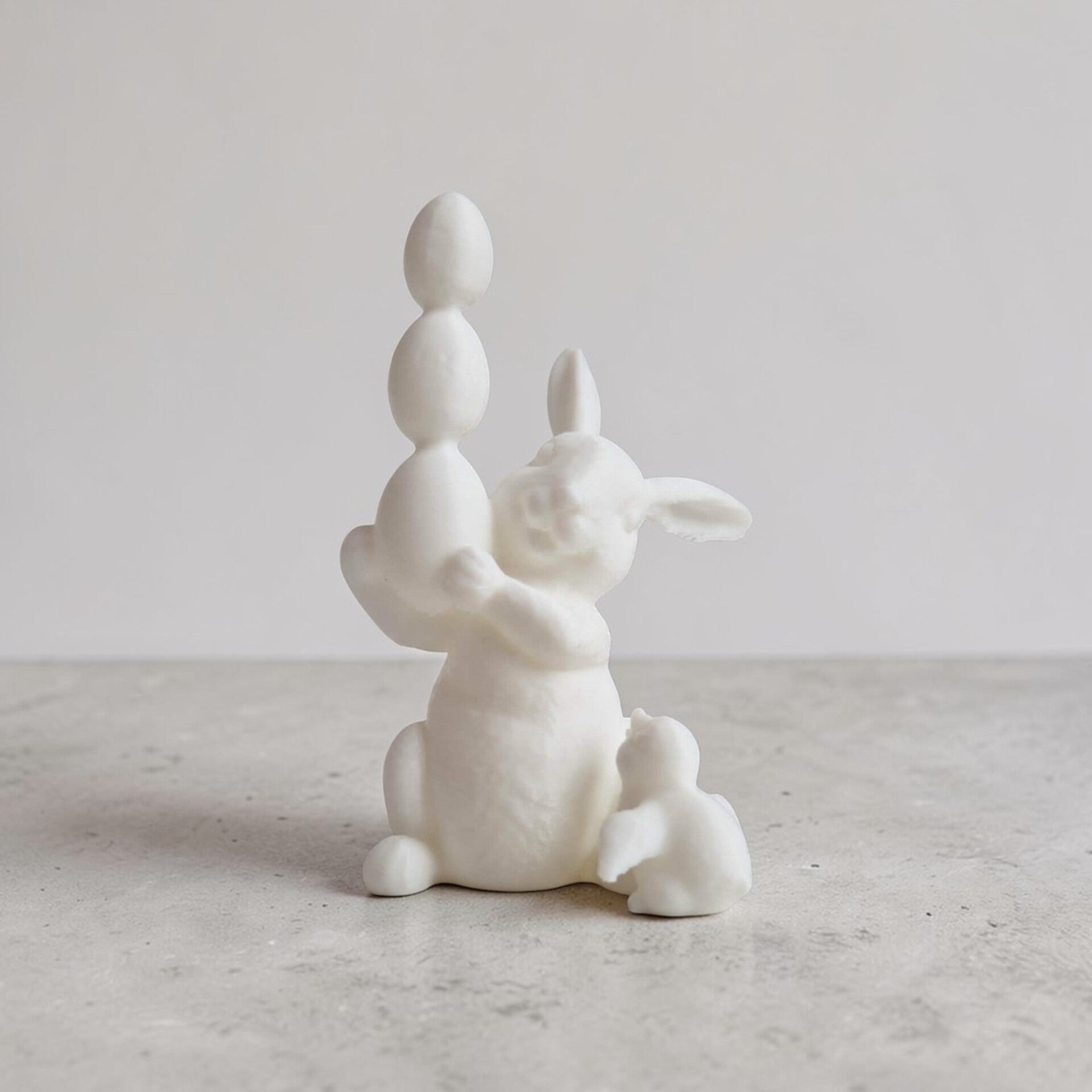 Pasen konijn met eitjes