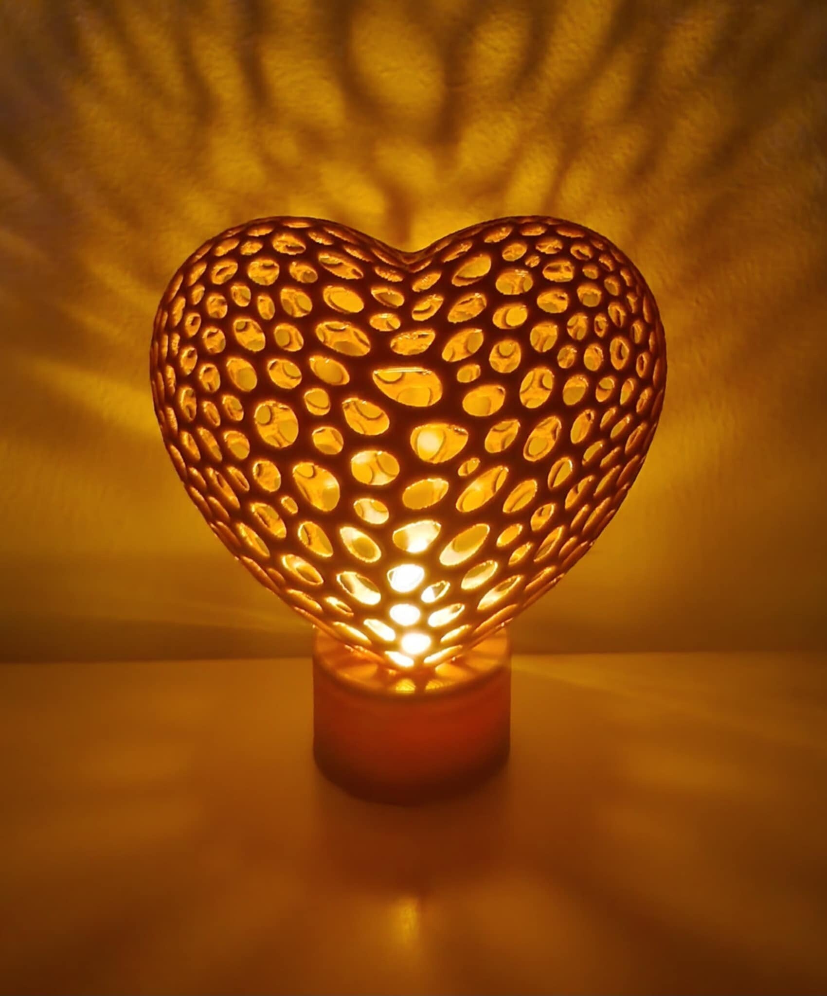 Valentijn Hart met theelicht