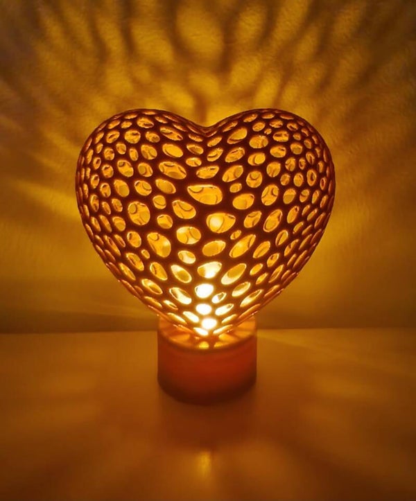 Valentijn Hart met theelicht