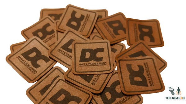 Leren patches met logo of afbeelding naar keuze
