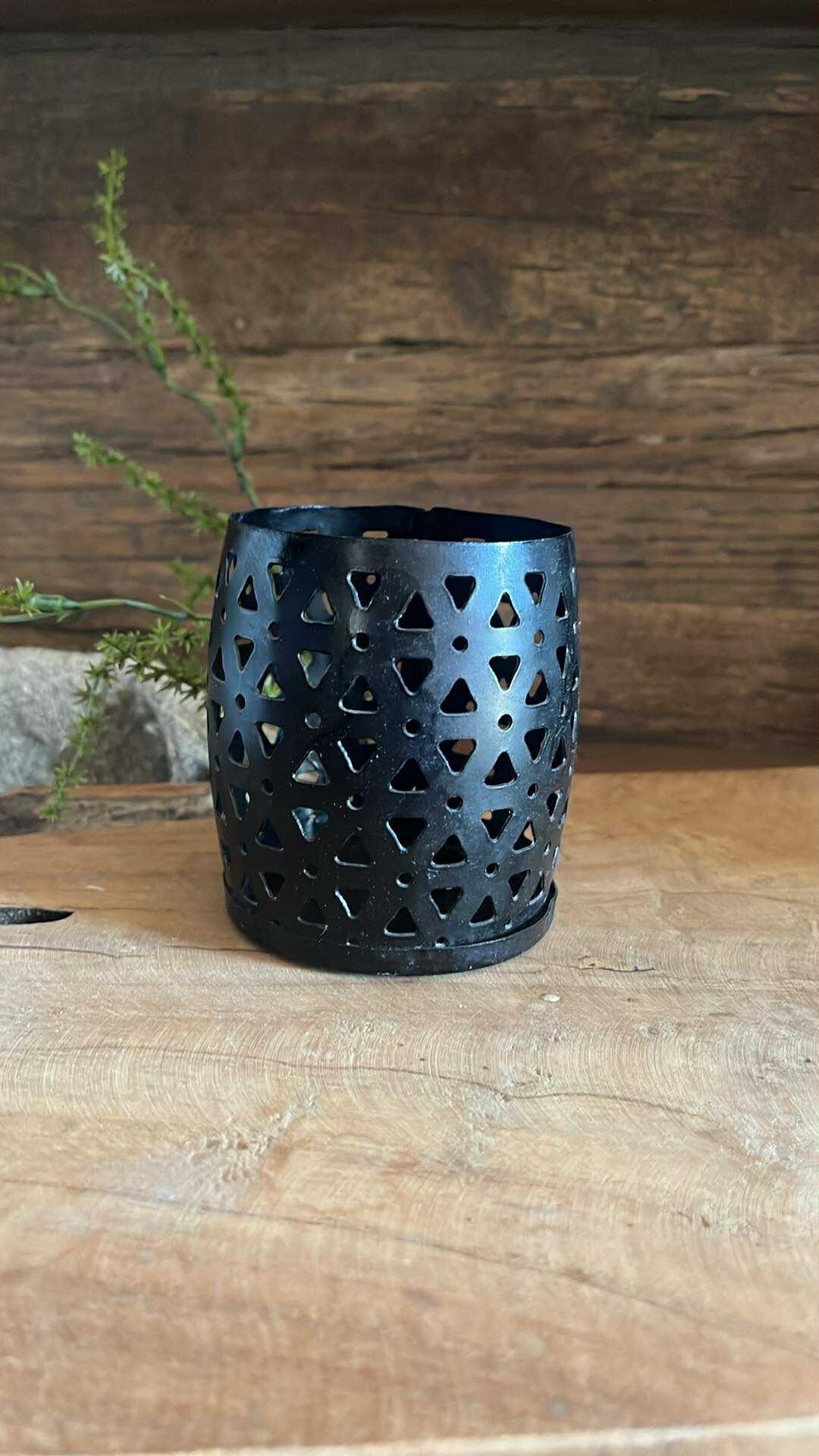 T-lichthouder - zwart