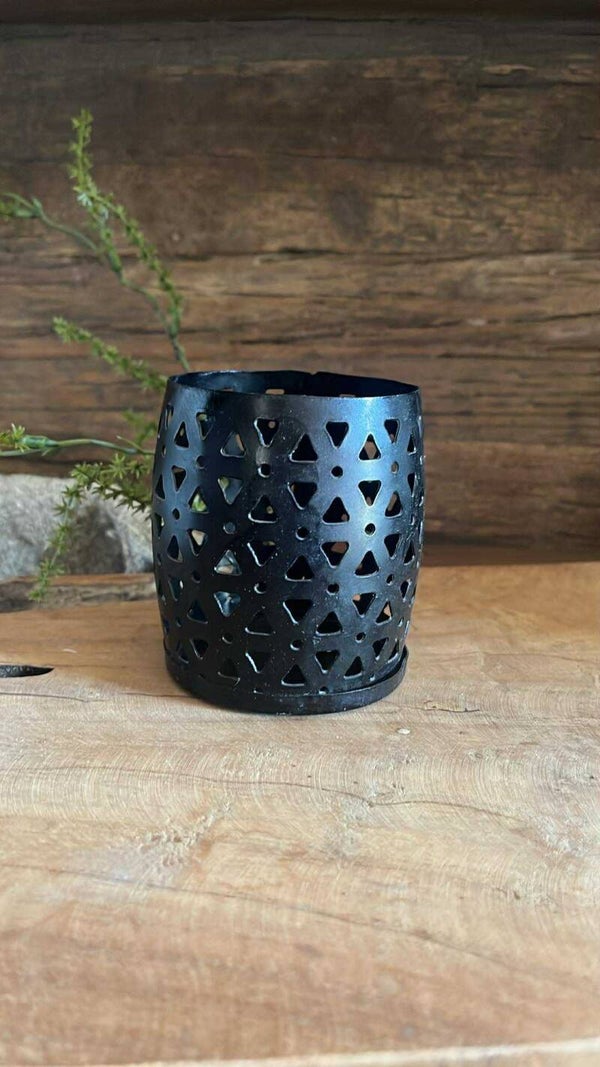 T-lichthouder - zwart