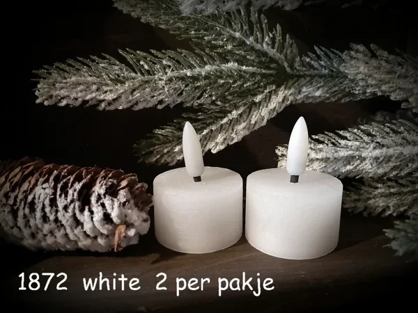 Theelicht - Led - wit - per 2 stuks