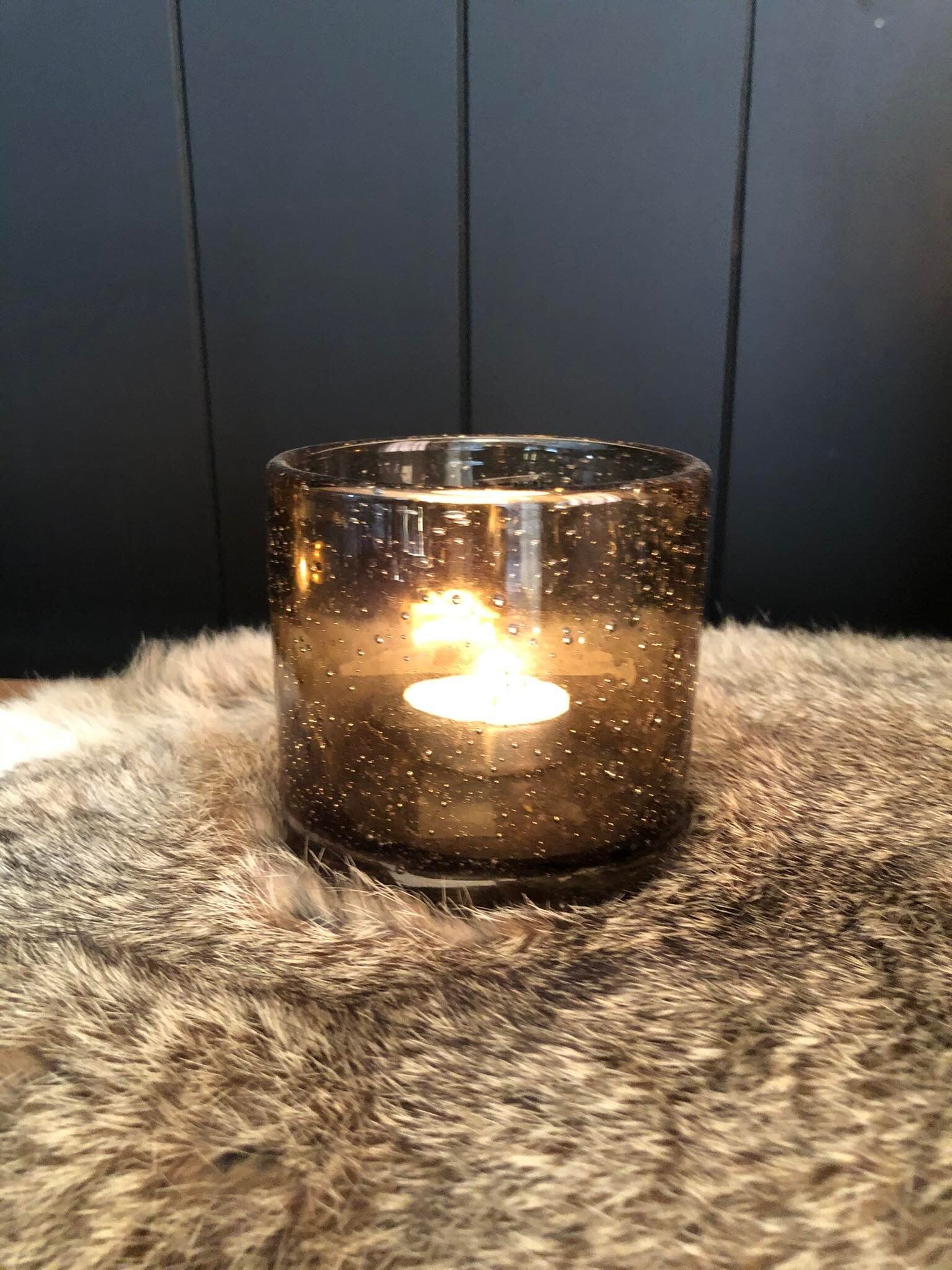 Windlicht - bubble caramel - 08/08