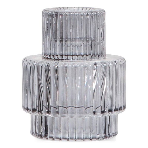 Duo kandelaar - Grijs