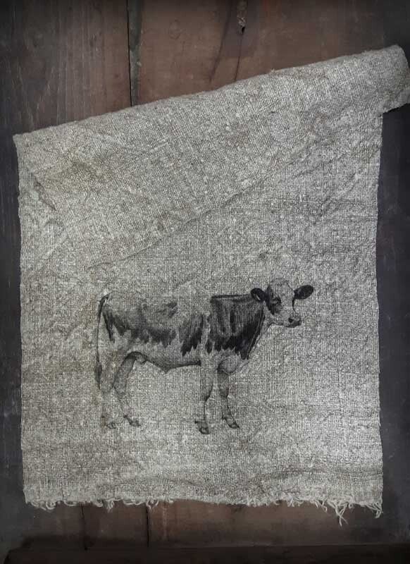 Shabby doek - 30/45 - Koe