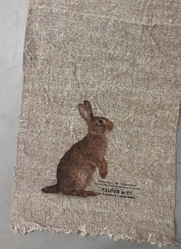 Shabby doek - 30/45 - Konijn - gekleurd