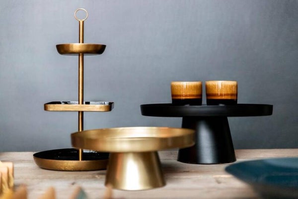 Taarthouder - Goud - Dia 24,5 cm