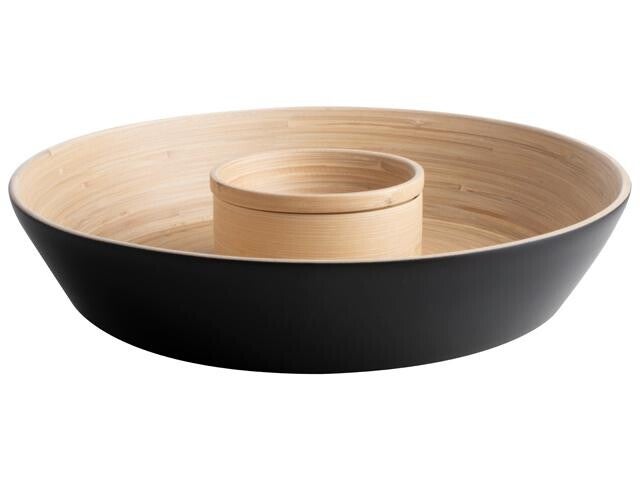 Serveerschaal - Bamboe Zwart - Dia 29x6 cm