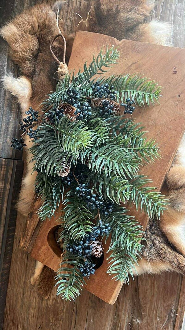 Kersttoef - S - met blauwe bes en denappels