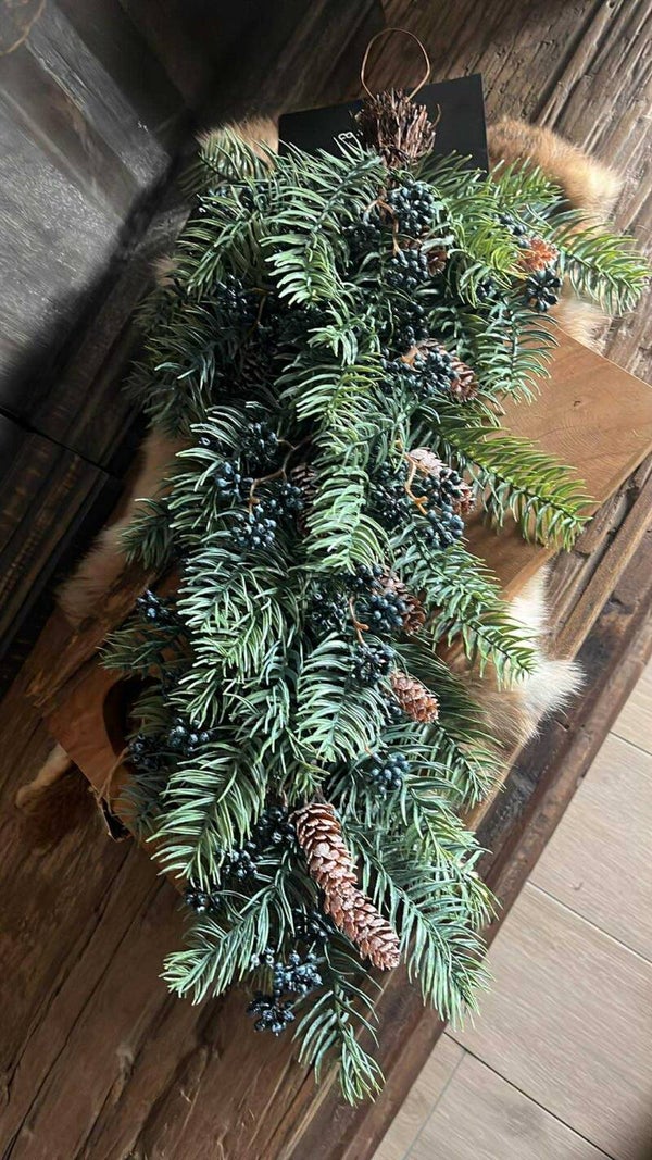 Kersttoef - XL - met blauwe bes en denappels