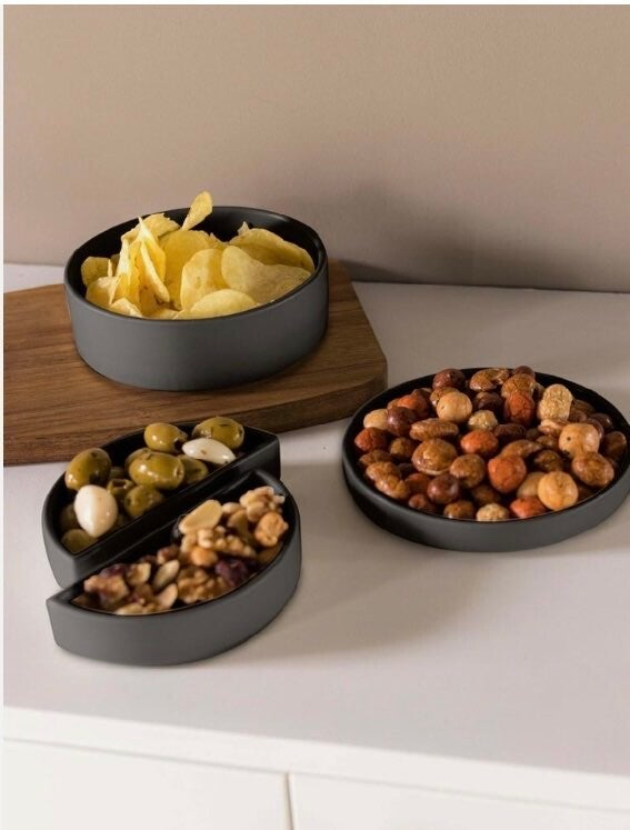 Serveerset - 4-delig - zwart