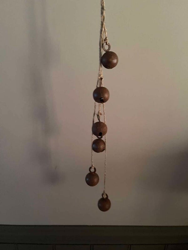 Belletjes aan touw - 6 stuks