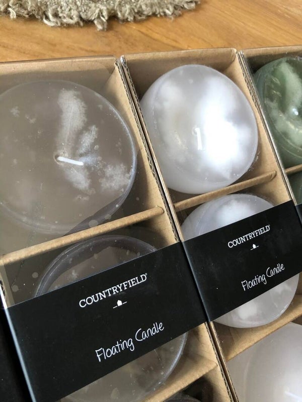 Drijfkaarsen - 3 stuks - wit