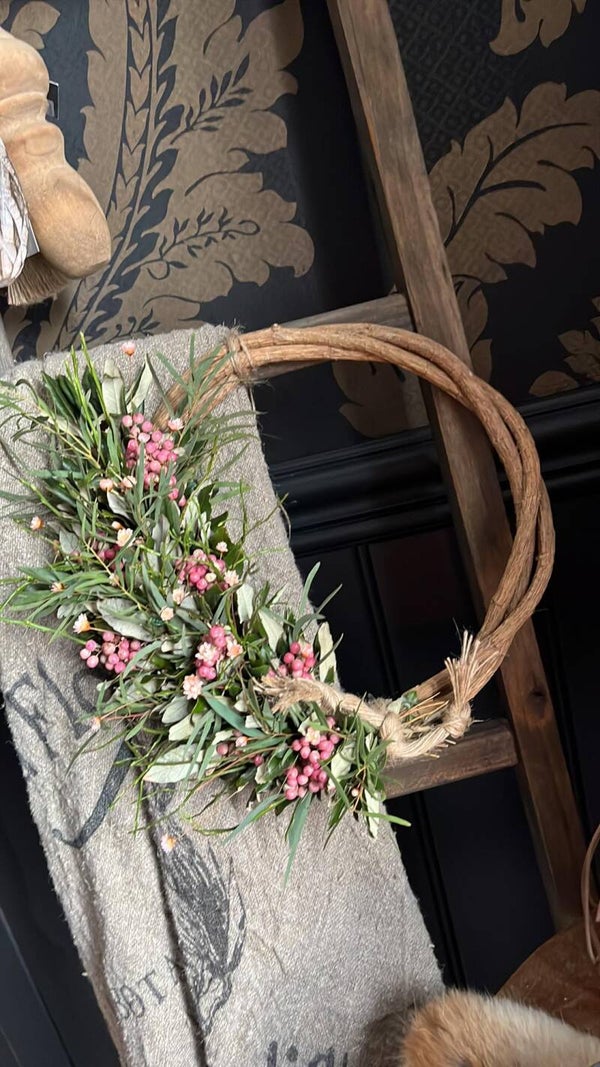 Houten kransje - pepperberry