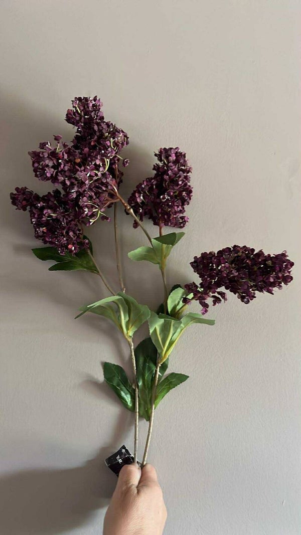 Hortensia spray - Dark purple - 75 cm