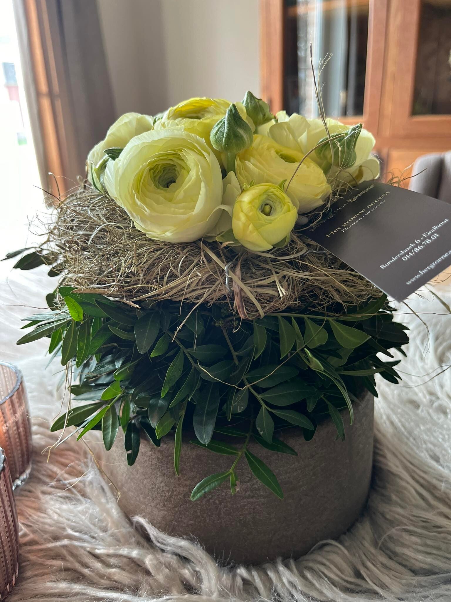 Ranonkel-taartje - S - incl. ondergrond