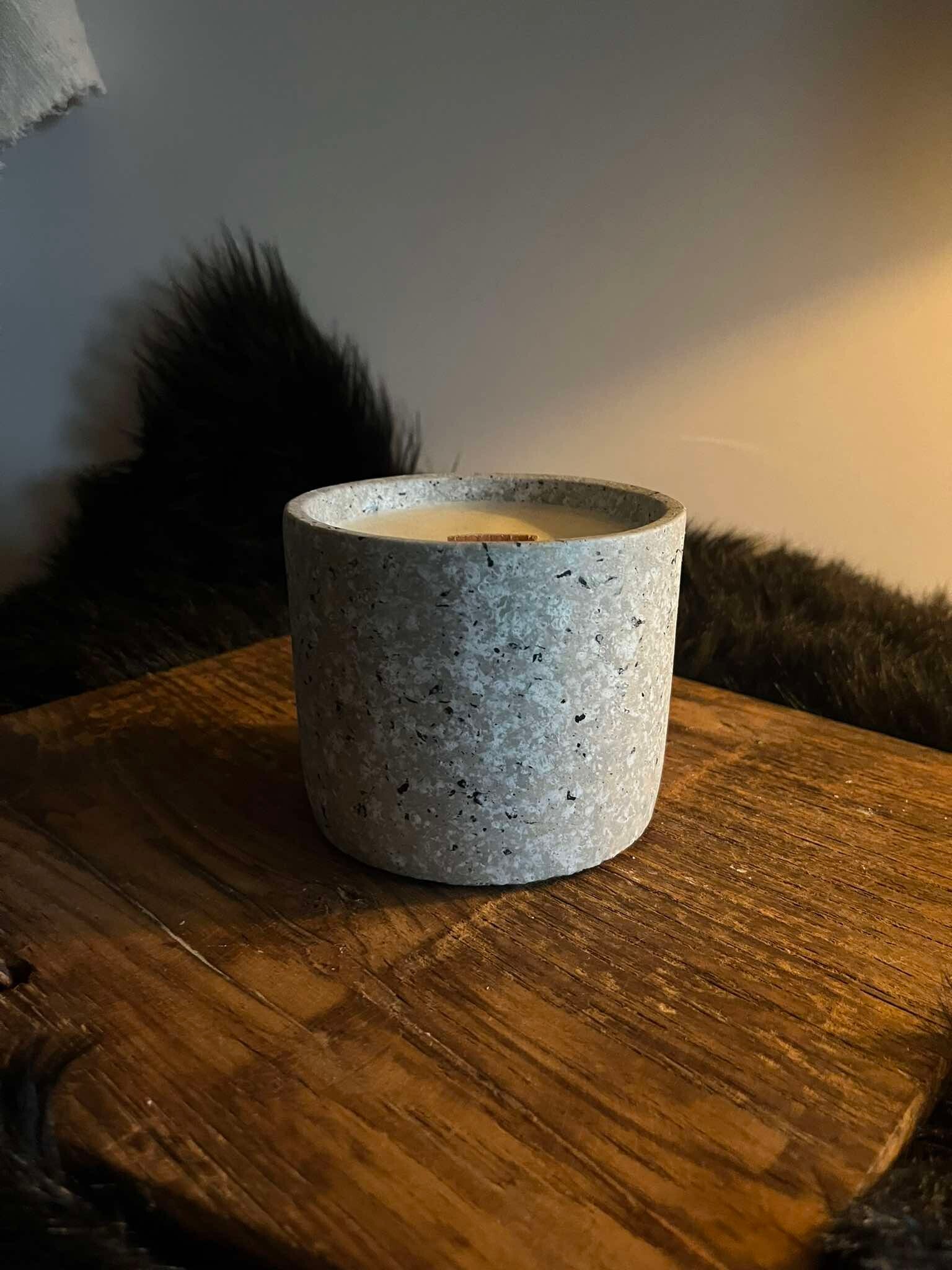 Pot - Zacht beton gestippeld grijs-wit-zwart - WW