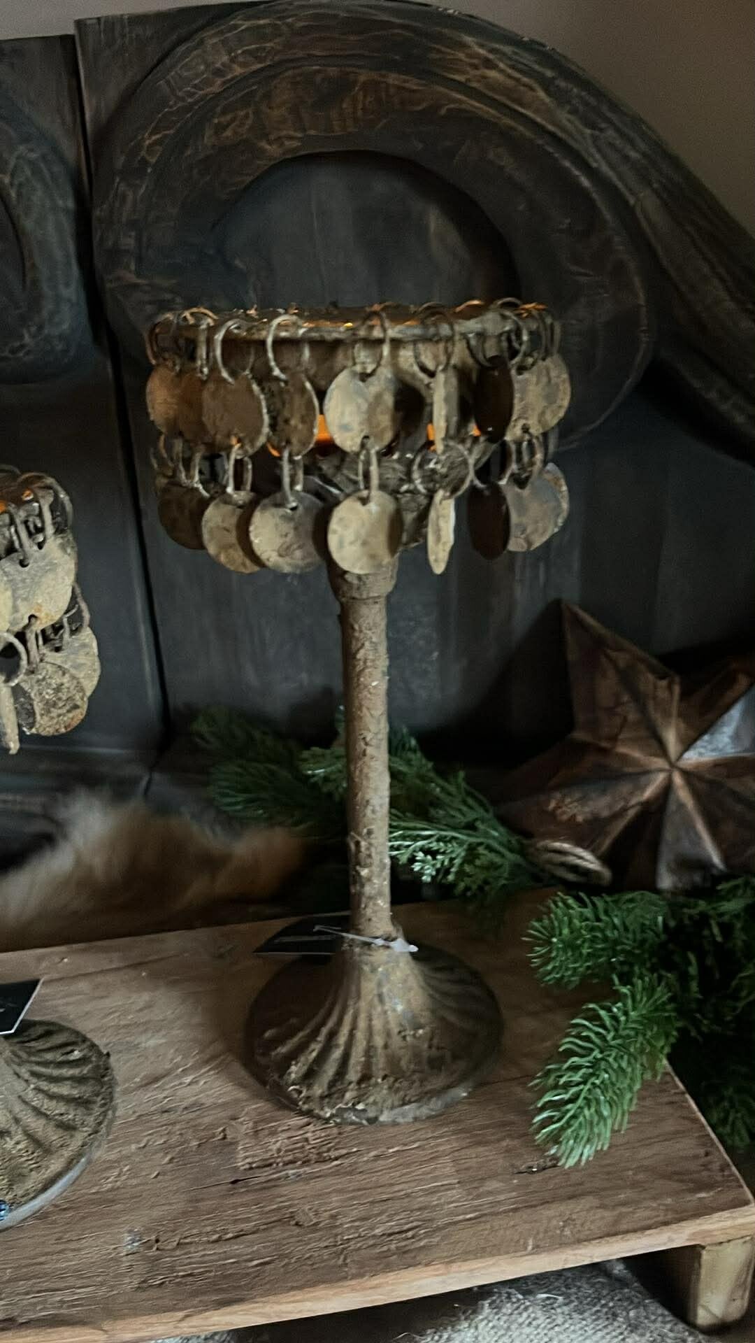 Schijfjeskandelaar - roest - M