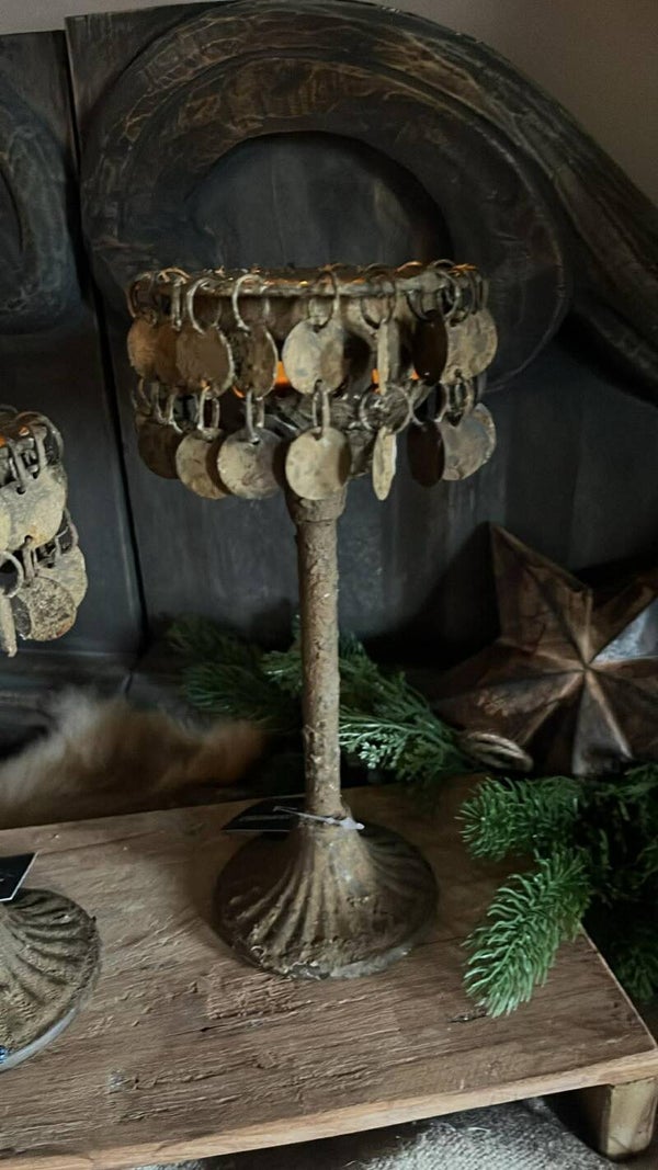 Schijfjeskandelaar - roest - M