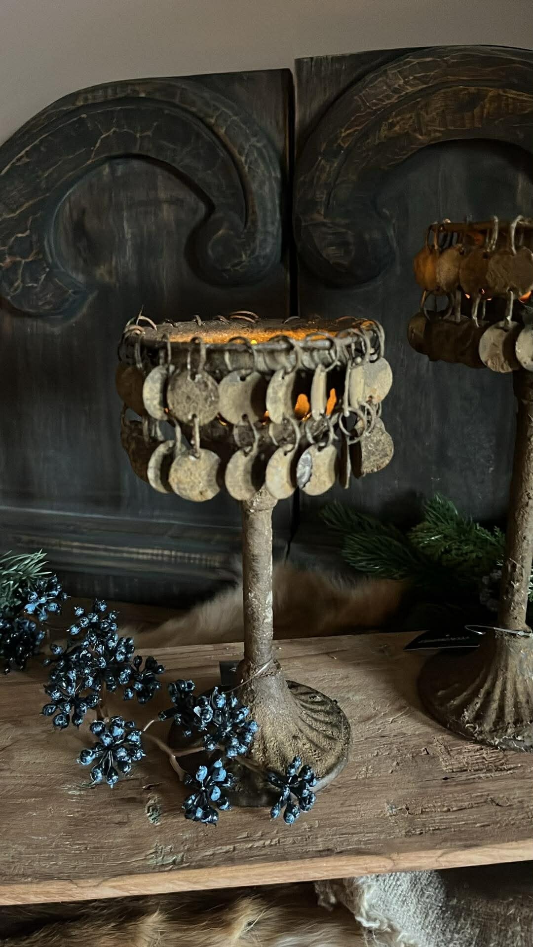 Schijfjeskandelaar - roest - S