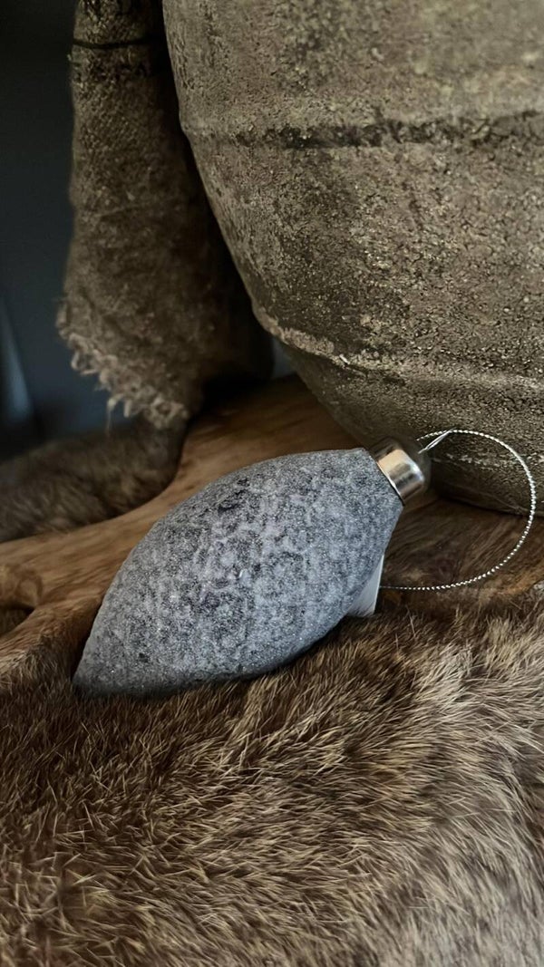 Kerstbal - zilver -T-K15