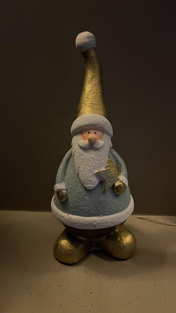 Kerstman - blauw - T-K43