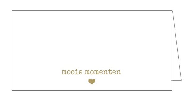Tafelkaartje - Mooie momenten