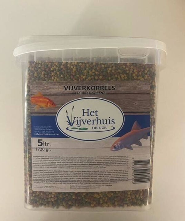 Vijverkorrel - 6mm (large) - in POT Voeding / Voer