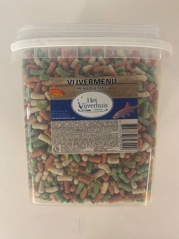 Vijvermenu - in POT Voeding / Voer