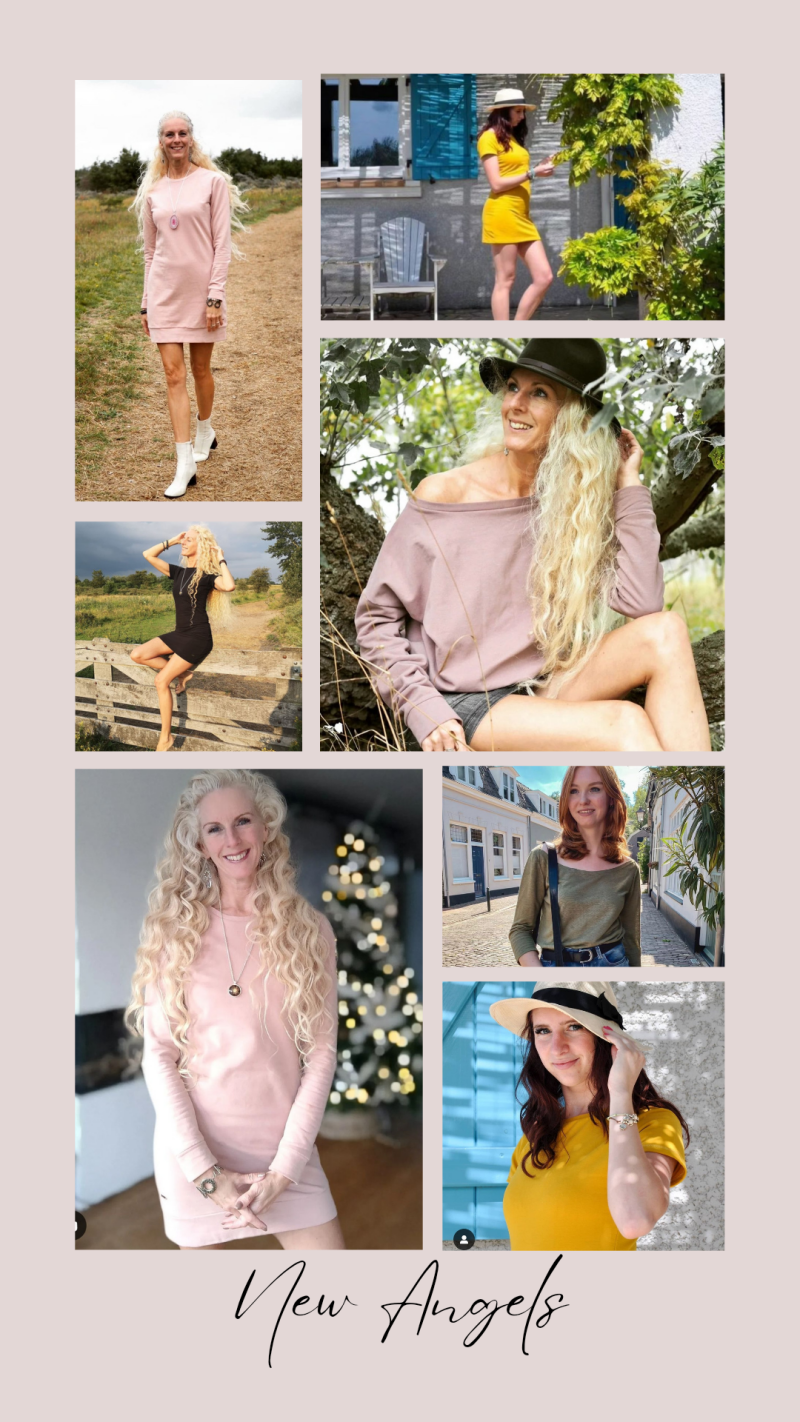 goede reviews van new angels. dameskleding gemaakt van bio katoen en hennep. dameskleding goedkoop. goedkope duurzame kelding. duurzame kleding die goedkoop is. aanbieding en korting van new angels. ecofashion en vegan fashion. new angels modemerk. van in