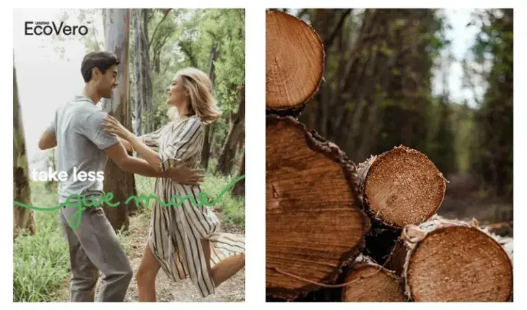 LENZING™ ECOVERO™ Viscose | Fibers for Fabrics & Textiles. Belangrijkste kenmerken van EcoVero:Milieuvriendelijk: Geproduceerd met aanzienlijk minder uitstoot en waterverbruik (tot 50% minder). New Angels duurzame kleding voor vrouwen natuurlijke kleding