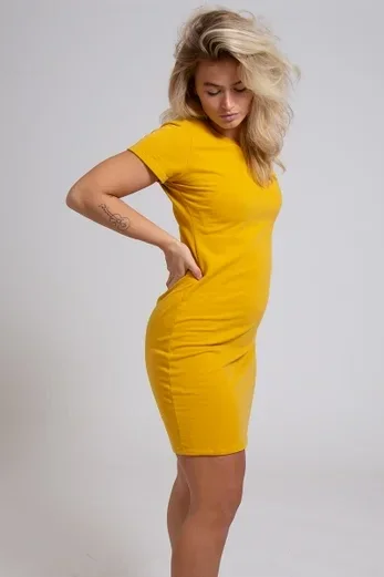 Is het de moeite waard om biologische kleding te kopen? Welke kleding natuurbegraafplaats? Heeft Zara biologische kleding? Is kleding van Zara duurzaam? gele jurk new angels