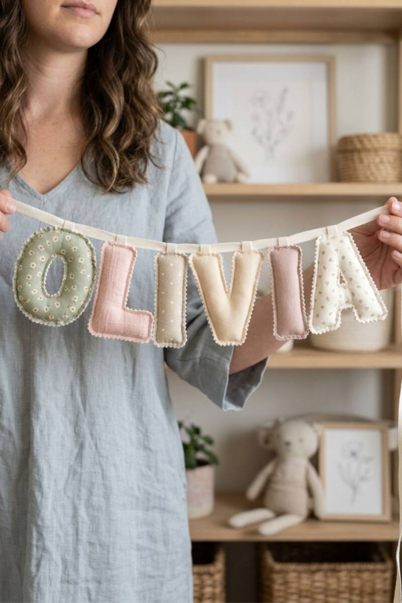 Met deze tutorial voor een patroon van stoffen letters kun je je eigen letters maken.  naaien voor beginners. stoffen letter. letters van stof