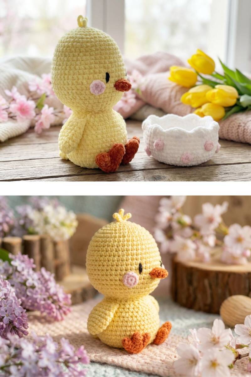 Gehaakt paaskuiken amigurumi, schattig haakproject. Haken voor beginners met gratis haken inspiratie, haak ideeën en haak patronen. Wat kun je haken als beginner? Wat zijn leuke ideeën om te haken?